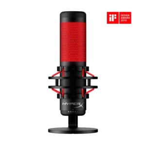 Hyper X QuadCast USB Mirkrofon mit roter Beleuchtung